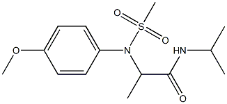 N-isopropyl-2-[4-methoxy(methylsulfonyl)anilino]propanamide Structure