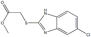 methyl [(5-chloro-1H-benzimidazol-2-yl)sulfanyl]acetate Structure