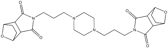 4-(3-{4-[3-(3,5-dioxo-10-oxa-4-azatricyclo[5.2.1.0~2,6~]dec-4-yl)propyl]-1-piperazinyl}propyl)-10-oxa-4-azatricyclo[5.2.1.0~2,6~]decane-3,5-dione Structure