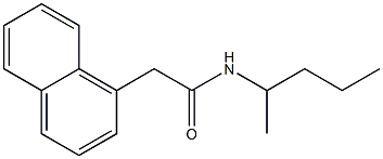 N-(1-methylbutyl)-2-(1-naphthyl)acetamide 구조식 이미지