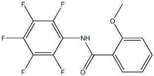 2-methoxy-N-(2,3,4,5,6-pentafluorophenyl)benzamide 구조식 이미지