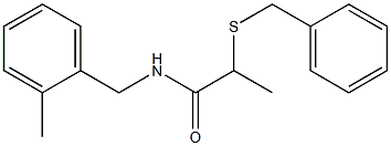 2-(benzylsulfanyl)-N-(2-methylbenzyl)propanamide Structure