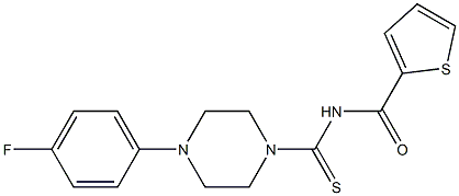 N-{[4-(4-fluorophenyl)piperazin-1-yl]carbothioyl}thiophene-2-carboxamide Structure