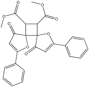 dimethyl 4,10-dioxo-2,8-diphenyl-1,7-dioxadispiro[4.0.4.2]dodeca-2,8-diene-11,12-dicarboxylate Structure