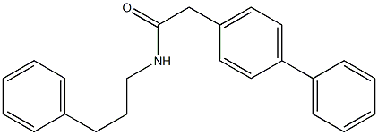 2-[1,1'-biphenyl]-4-yl-N-(3-phenylpropyl)acetamide 구조식 이미지