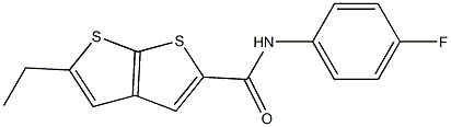 5-ethyl-N-(4-fluorophenyl)thieno[2,3-b]thiophene-2-carboxamide 구조식 이미지