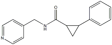 2-phenyl-N-(4-pyridinylmethyl)cyclopropanecarboxamide 구조식 이미지