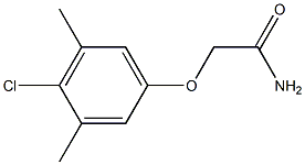 2-(4-chloro-3,5-dimethylphenoxy)acetamide 구조식 이미지