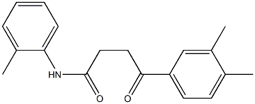 4-(3,4-dimethylphenyl)-N-(2-methylphenyl)-4-oxobutanamide Structure