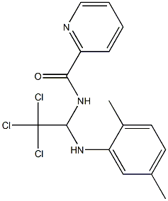 N-[2,2,2-trichloro-1-(2,5-dimethylanilino)ethyl]-2-pyridinecarboxamide Structure