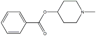 1-methyl-4-piperidinyl benzoate Structure