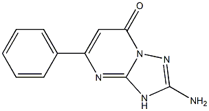 2-amino-5-phenyl[1,2,4]triazolo[1,5-a]pyrimidin-7(3H)-one 구조식 이미지