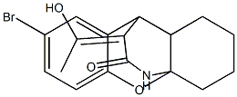 6-bromo-17-(1-hydroxyethylidene)-2-oxa-15-azatetracyclo[7.5.3.0~1,10~.0~3,8~]heptadeca-3,5,7-trien-16-one 구조식 이미지