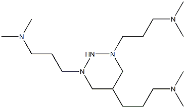 1,3,5-Tri(dimethylaminopropyl)hexahydrotriazine Structure