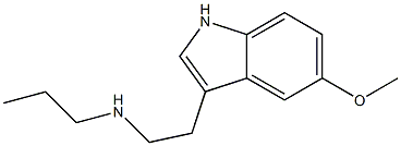 N-Propyl-5-methoxytryptamine Structure