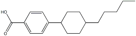 4-(4-Pentylcyclohexyl)benzoic acid Structure