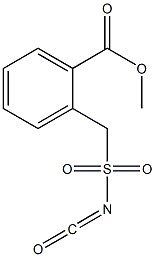 2-Methoxycarbonylphenylmethylsulfonyl isocyanate Structure