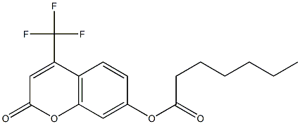 4-(Trifluoromethyl)umbelliferyl  enanthate Structure