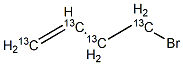 4-Bromo-1-butene-13C4 구조식 이미지