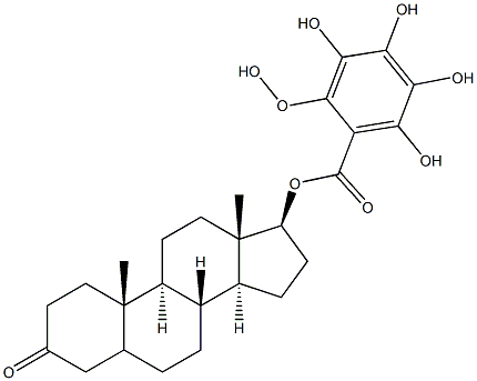 Dihydrotestosterone Hexahydroxybenzoate Structure