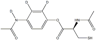 Acetaminophen-d3 mercapturate Structure
