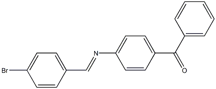 (4-{[(E)-(4-bromophenyl)methylidene]amino}phenyl)(phenyl)methanone Structure