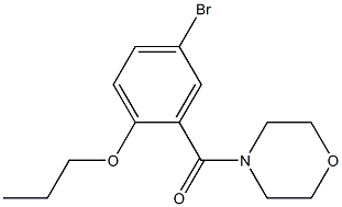 (5-bromo-2-propoxyphenyl)(4-morpholinyl)methanone 구조식 이미지