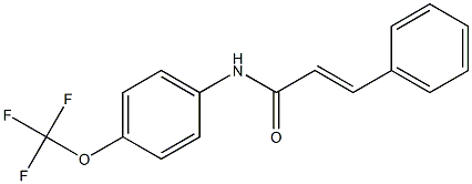 (E)-3-phenyl-N-[4-(trifluoromethoxy)phenyl]-2-propenamide Structure