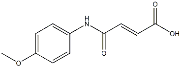 (E)-4-(4-methoxyanilino)-4-oxo-2-butenoic acid 구조식 이미지