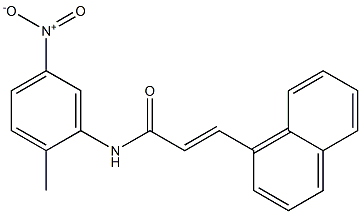 (E)-N-(2-methyl-5-nitrophenyl)-3-(1-naphthyl)-2-propenamide Structure