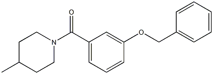 [3-(benzyloxy)phenyl](4-methyl-1-piperidinyl)methanone 구조식 이미지