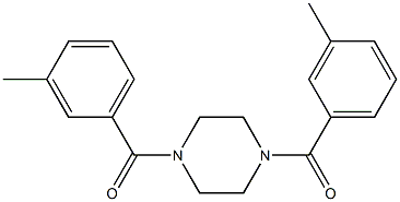 [4-(3-methylbenzoyl)-1-piperazinyl](3-methylphenyl)methanone Structure