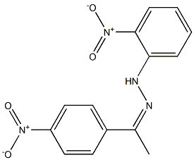 1-(4-nitrophenyl)-1-ethanone N-(2-nitrophenyl)hydrazone Structure