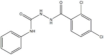 2-(2,4-dichlorobenzoyl)-N-phenyl-1-hydrazinecarboxamide 구조식 이미지