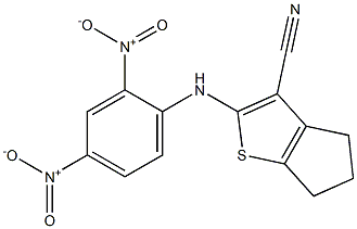 2-(2,4-dinitroanilino)-5,6-dihydro-4H-cyclopenta[b]thiophene-3-carbonitrile Structure