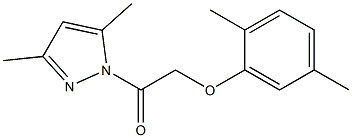 2-(2,5-dimethylphenoxy)-1-(3,5-dimethyl-1H-pyrazol-1-yl)-1-ethanone Structure