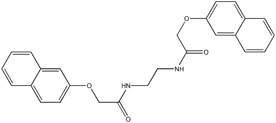 2-(2-naphthyloxy)-N-(2-{[2-(2-naphthyloxy)acetyl]amino}ethyl)acetamide 구조식 이미지