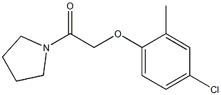 2-(4-chloro-2-methylphenoxy)-1-(1-pyrrolidinyl)-1-ethanone 구조식 이미지