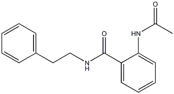 2-(acetylamino)-N-phenethylbenzamide 구조식 이미지