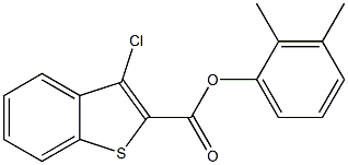 2,3-dimethylphenyl 3-chloro-1-benzothiophene-2-carboxylate 구조식 이미지