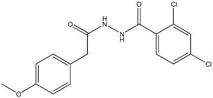 2,4-dichloro-N'-[2-(4-methoxyphenyl)acetyl]benzohydrazide Structure