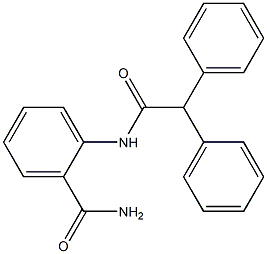 2-[(2,2-diphenylacetyl)amino]benzamide 구조식 이미지