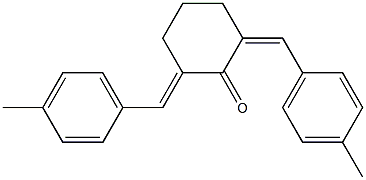 2-[(E)-(4-methylphenyl)methylidene]-6-[(Z)-(4-methylphenyl)methylidene]cyclohexanone 구조식 이미지