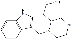 2-[1-(1H-indol-3-ylmethyl)-2-piperazinyl]-1-ethanol 구조식 이미지