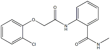 2-{[2-(2-chlorophenoxy)acetyl]amino}-N-methylbenzamide 구조식 이미지