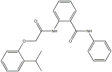 2-{[2-(2-isopropylphenoxy)acetyl]amino}-N-phenylbenzamide Structure