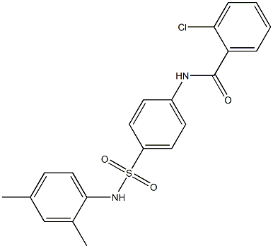 2-chloro-N-{4-[(2,4-dimethylanilino)sulfonyl]phenyl}benzamide Structure