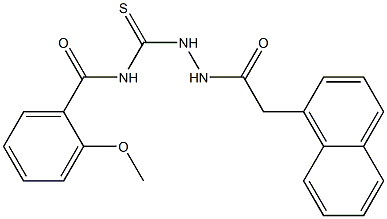 2-methoxy-N-({2-[2-(1-naphthyl)acetyl]hydrazino}carbothioyl)benzamide 구조식 이미지