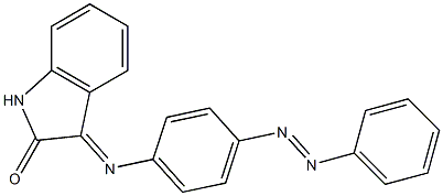 3-({4-[(E)-2-phenyldiazenyl]phenyl}imino)-1H-indol-2-one 구조식 이미지