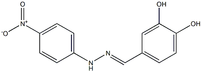 3,4-dihydroxybenzaldehyde N-(4-nitrophenyl)hydrazone Structure